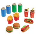 Junk Food 3d Erasers